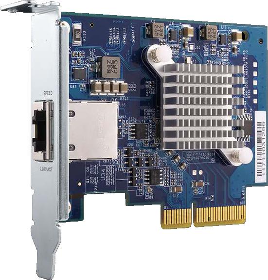 QNAP анонсировала 5-скоростной сетевой адаптер QXG-10G1T