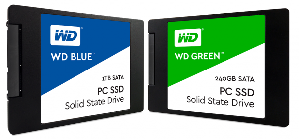 Western Digital представила новые твердотельные накопители серии WD Blue и WD Green