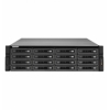 QNAP TS-1673U Сетевой RAID-накопитель, 16 отсеков для HDD, 2 порта 10 GbE SFP+, 2 слота M.2 SSD, стоечное исполнение, 1 блок питания