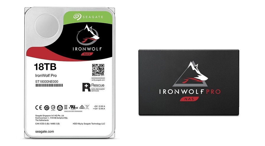 seagate представила новые накопители hdd ironwolf pro и ssd ironwolf 125