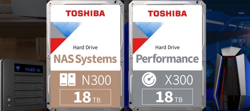Toshiba выпустила жесткие диски N300 и X300 емкостью 18ТБ
