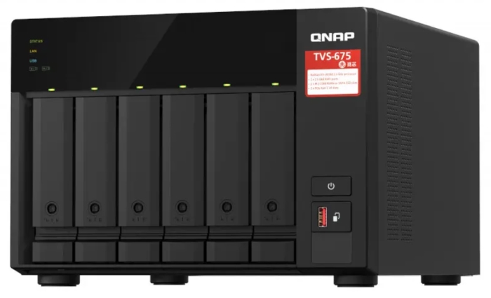 QNAP представляет NAS-хранилище TVS-675 2.5GbE с первым 8-ядерным процессором Zhaoxin