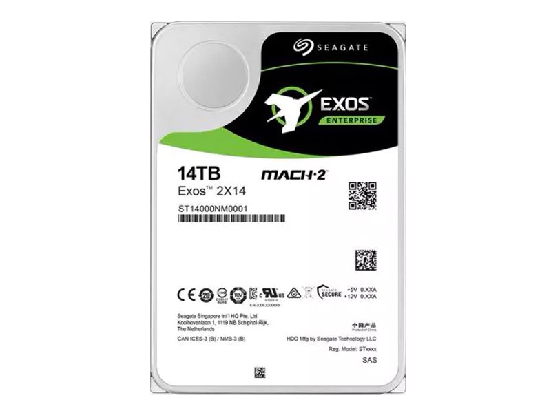 Seagate представила новый жесткий диск емкостью 14 ТБ - Mach.2 Exos 2X14
