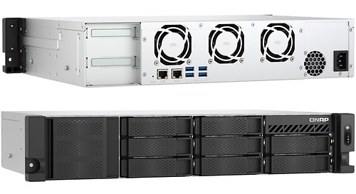 QNAP представила серию NAS TS-855eU для монтажа в стойку малой глубины