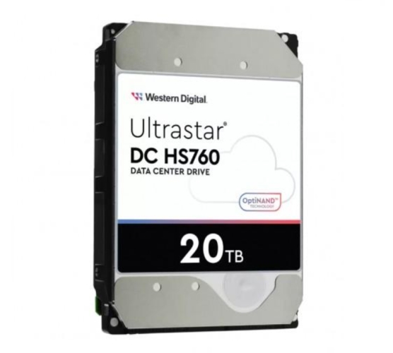 Western Digital анонсировала жесткий диск Ultrastar DC HS760 емкостью 20 ТБ