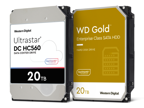 Western Digital представила обновленные диски WD Gold и Ultrastar DC HC560 емкостью 20 ТБ