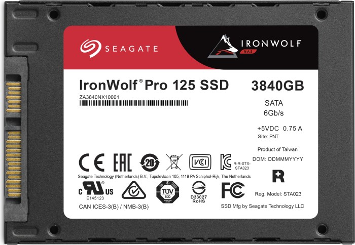 seagate представила новый ssd ironwolf pro 125 емкостью 3,84 тб