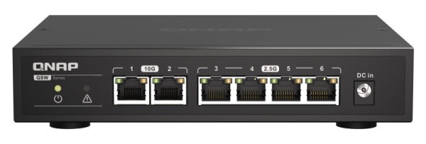QNAP выпустила 6-портовые неуправляемые коммутаторы серии QSW-2104