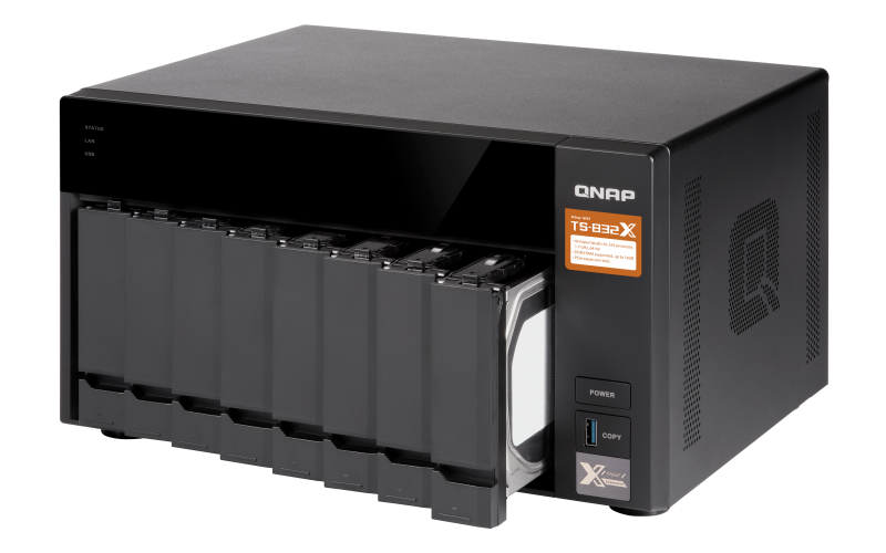 QNAP анонсировала выпуск NAS-сервера TS-832X 