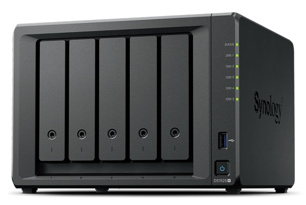 Synology представляет NAS с 5 отсеками DiskStation DS1525+