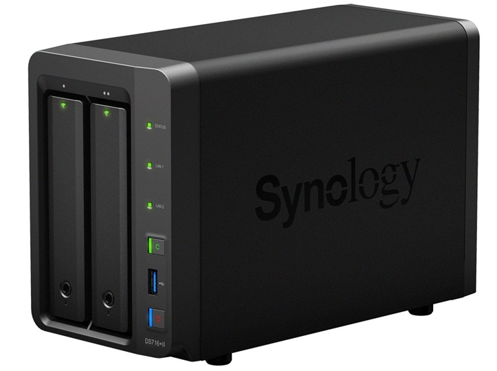 Synology анонсировала новый компактный NAS-сервер DiskStation DS716+II 