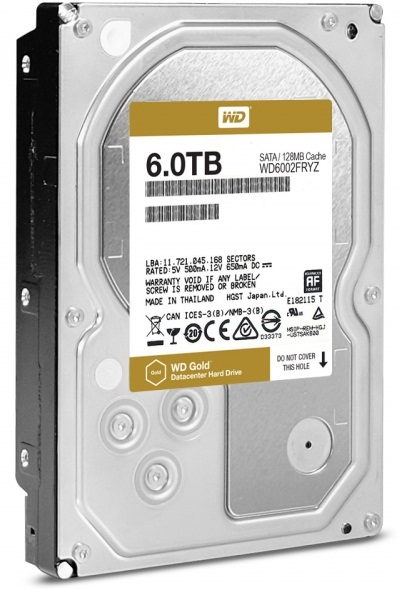 Western Digital пополнила портфолио новыми винчестерами WD Gold