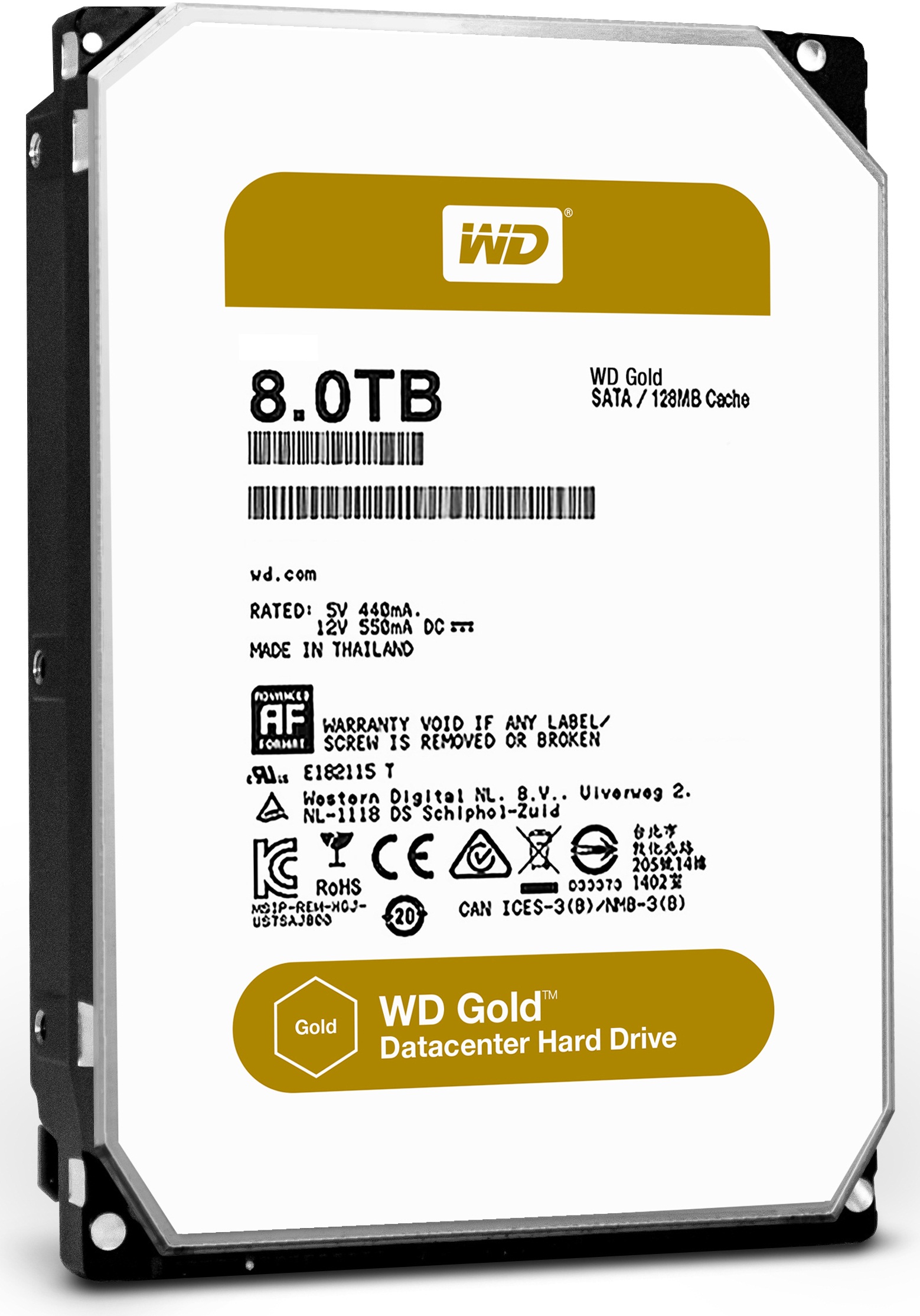 Western Digital пополнила портфолио новыми винчестерами WD Gold