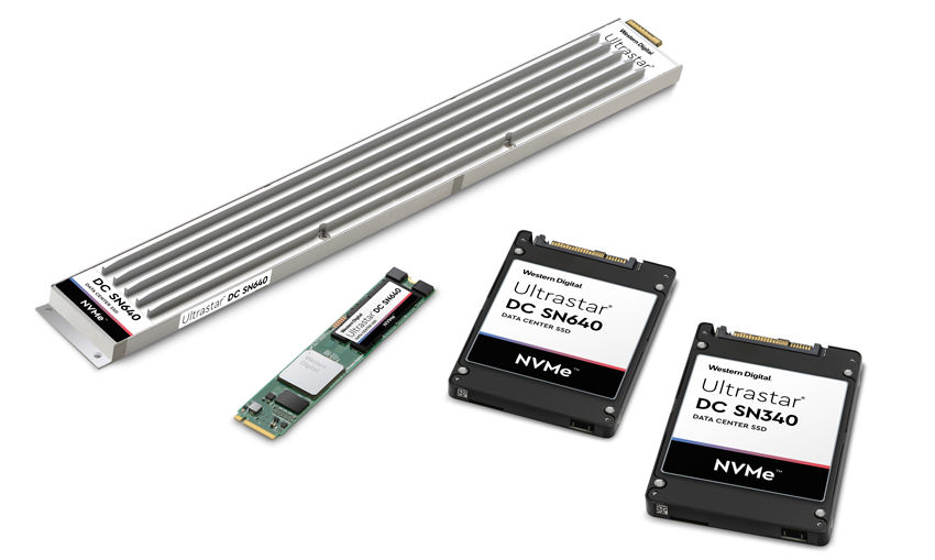 Western Digital выпустила 2 семейства NVMe SSD - Ultrastar DC SN640 и DC SN340
