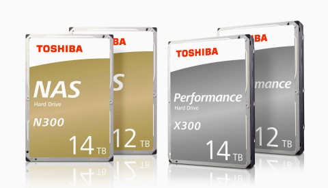 Toshiba анонсировала новые модели жестких дисков N300 и X300
